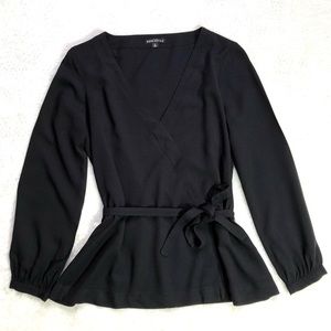 J. Crew Faux Wrap Top